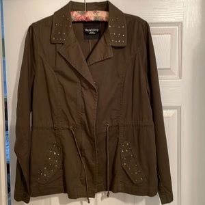 Relativity- Outerwear Olive green utility jacket
